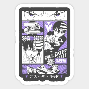 Death The Kid Comic Panel (SE) Sticker